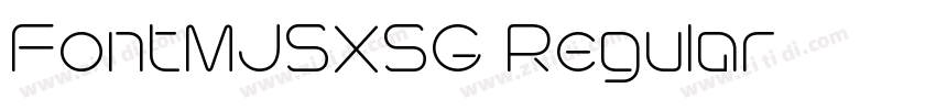 FontMJSXSG Regular字体转换 FontMJSXSG Regular字体转换